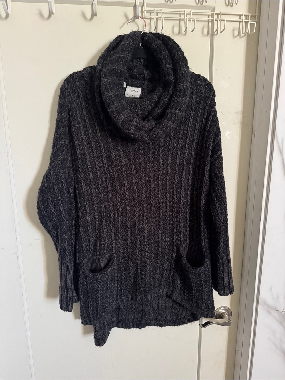 Vero Moda Chunky Cowl Neck Sweater with Pockets L